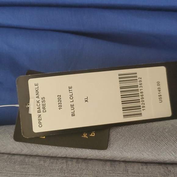 Open Back Ankle Dress - Blue Lolite - Picture 5 of 5